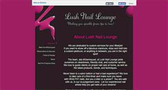 Desktop Screenshot of lushnaillounge.com