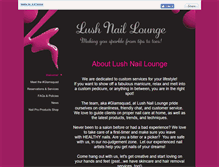Tablet Screenshot of lushnaillounge.com